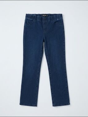Betabrand‎ Women's Straight Leg Jeans - Dark Blue